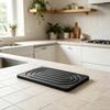 2Pcs Diatomaceous Earth Drying Pad Anti-Slip Leak-Proof Stone Sink Tray for