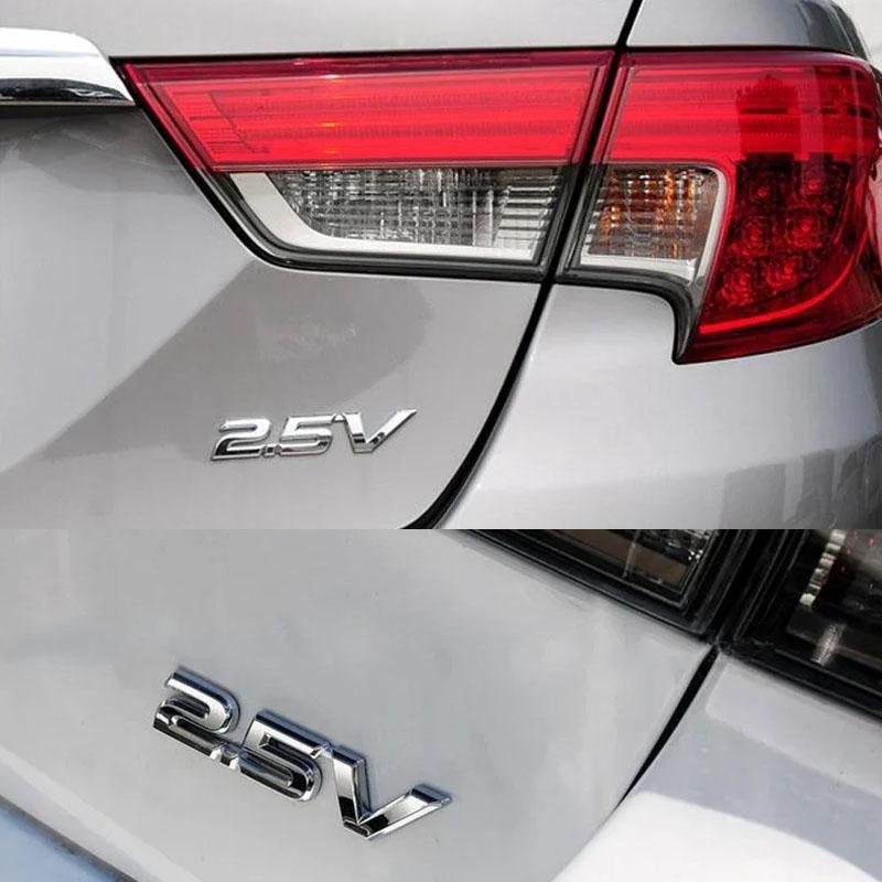 3D Premium 2.5V 2.5 V Letters for Japan Japanese SUV Off Road car Engine Hood Fender trunk Tail Rear Decal Emblem Badge Sticker