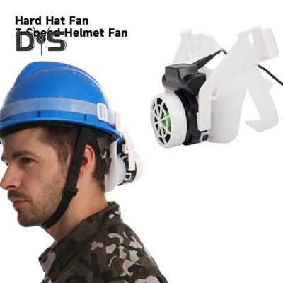 Kask Fanı Emniyet Kapaklı Fan Hava Soğutma Fanı 3 Vites Ayarı Kuvvetli Rüzgar Ayarlanabilir Bant Yaz Dış Mekan İşçi Kaskı Fan Bölümü Turbofan