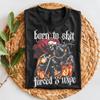 Funny Skeleton Motorcycle T-Shirt: Ironic Meme Tee