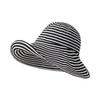 Korean Fashion Wide Brim Fisherman Caps Outdoor Foldable Bucket Hats Striped Pattern Summer Cap For Women Girls Gifts