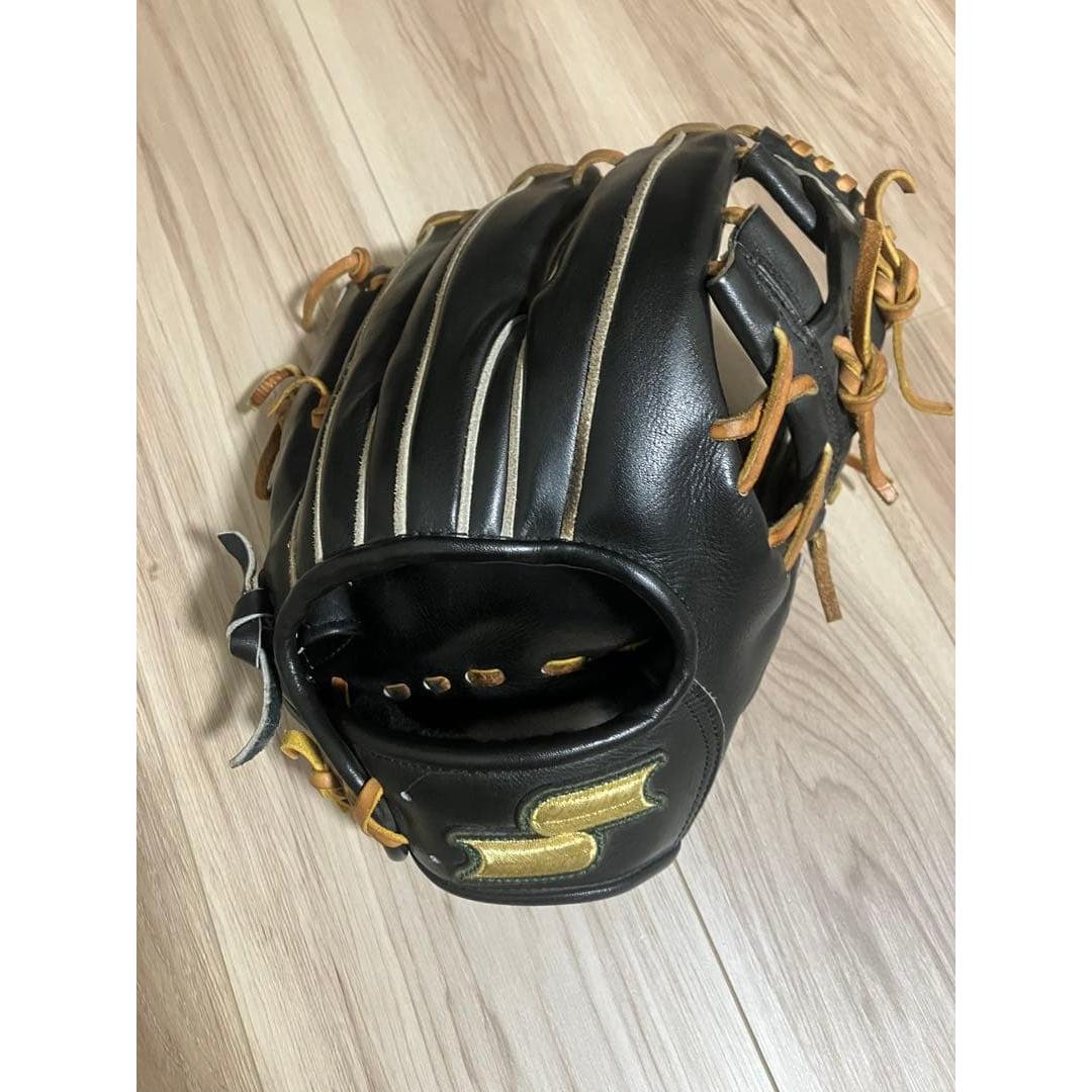 Used SSK Pro Brain Hardball Infield Glove Black Tan