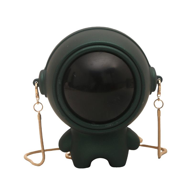 Personality Funny Astronaut Bag 2025 New Fashion Box Bag Women's Versatile Candy Color Messenger Small Round Bag