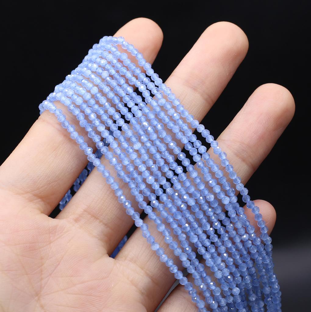 Naturstein facettierte Perlen Opal Isolation Perlen Charms für Schmuckherstellung DIY Halskette Armband Ohrringe Zubehör Größe 3 mm