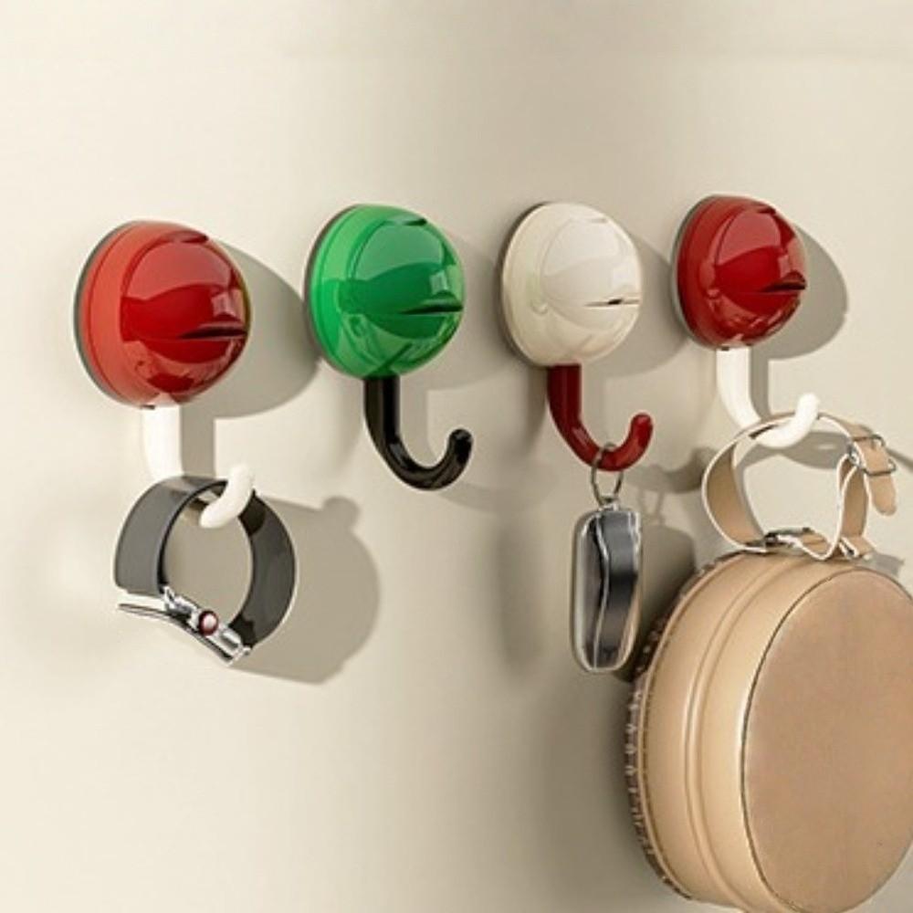 Non-Marking Suction Cup Hooks Round Head Kitchen Storage Hooks Wall Towel Hooks for Home