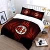 AC Milan logo, stripes. Bedding sets Duvet cover sets Duvet covers Pillowcases(1*Duvet Cover 2*Pillowcases without duvet insert)