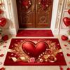 Romantic Style Bedroom Decor Red Carpet Valentine's Day Carpets for Living Room Waterproof Lounge Soft Floor Mat Anti-slip Rug