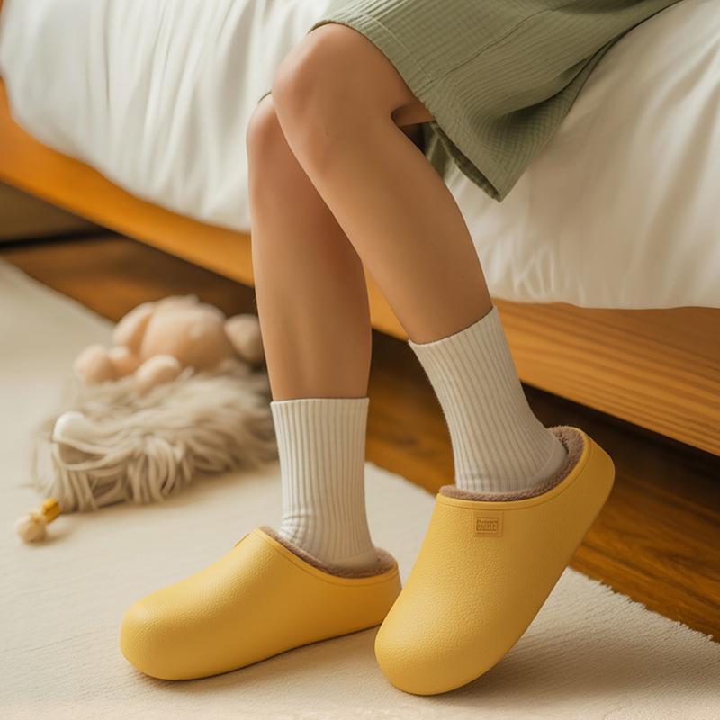 Eva Wasserdichte Baumwollpantoffeln - Winter Indoor Warm Plüsch für Damen & Herren