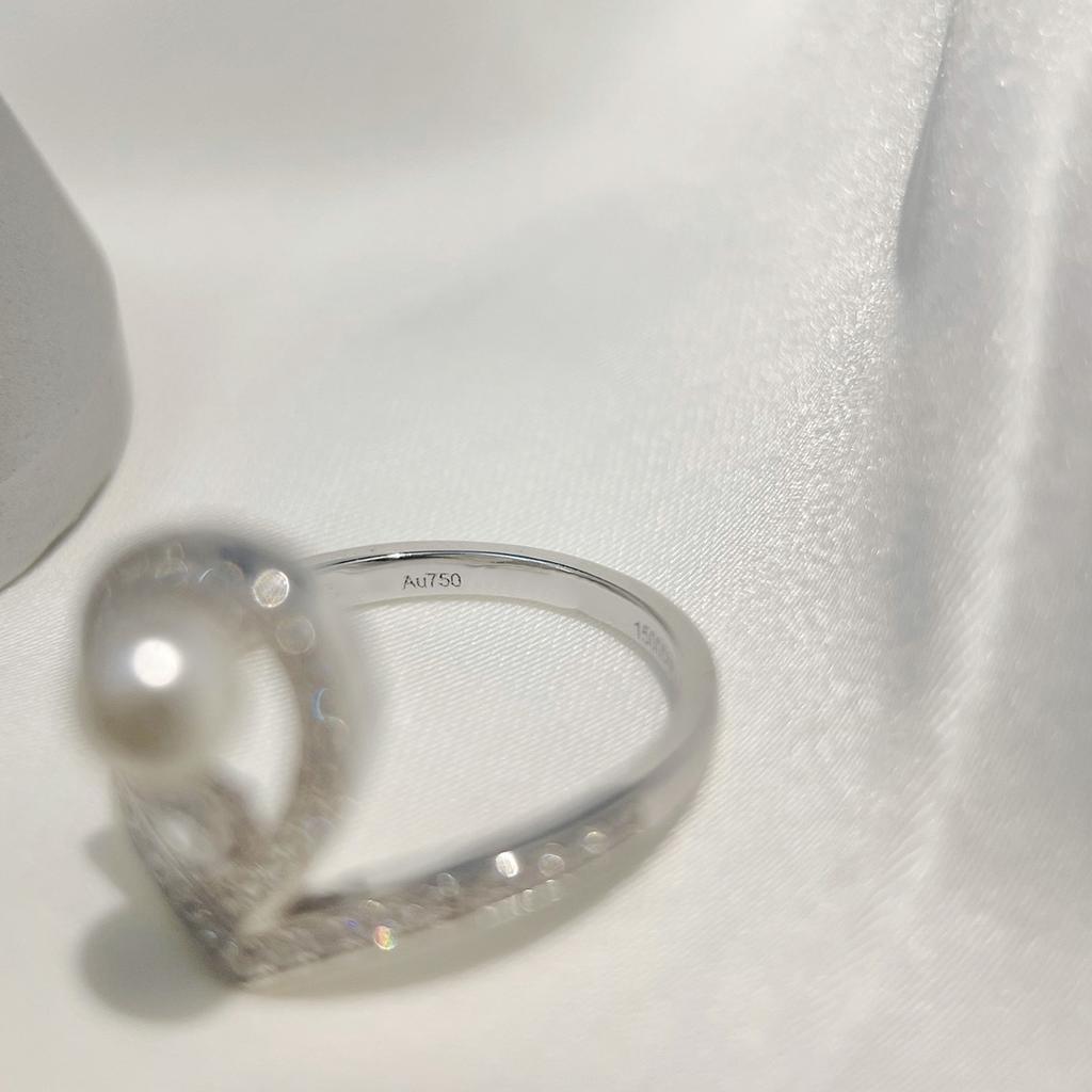 60 Point Pearl and Diamond Ring for Daily Wear Exquisite Craftsmanship for Men and Women Gifts for Men and Women Birthday Gift