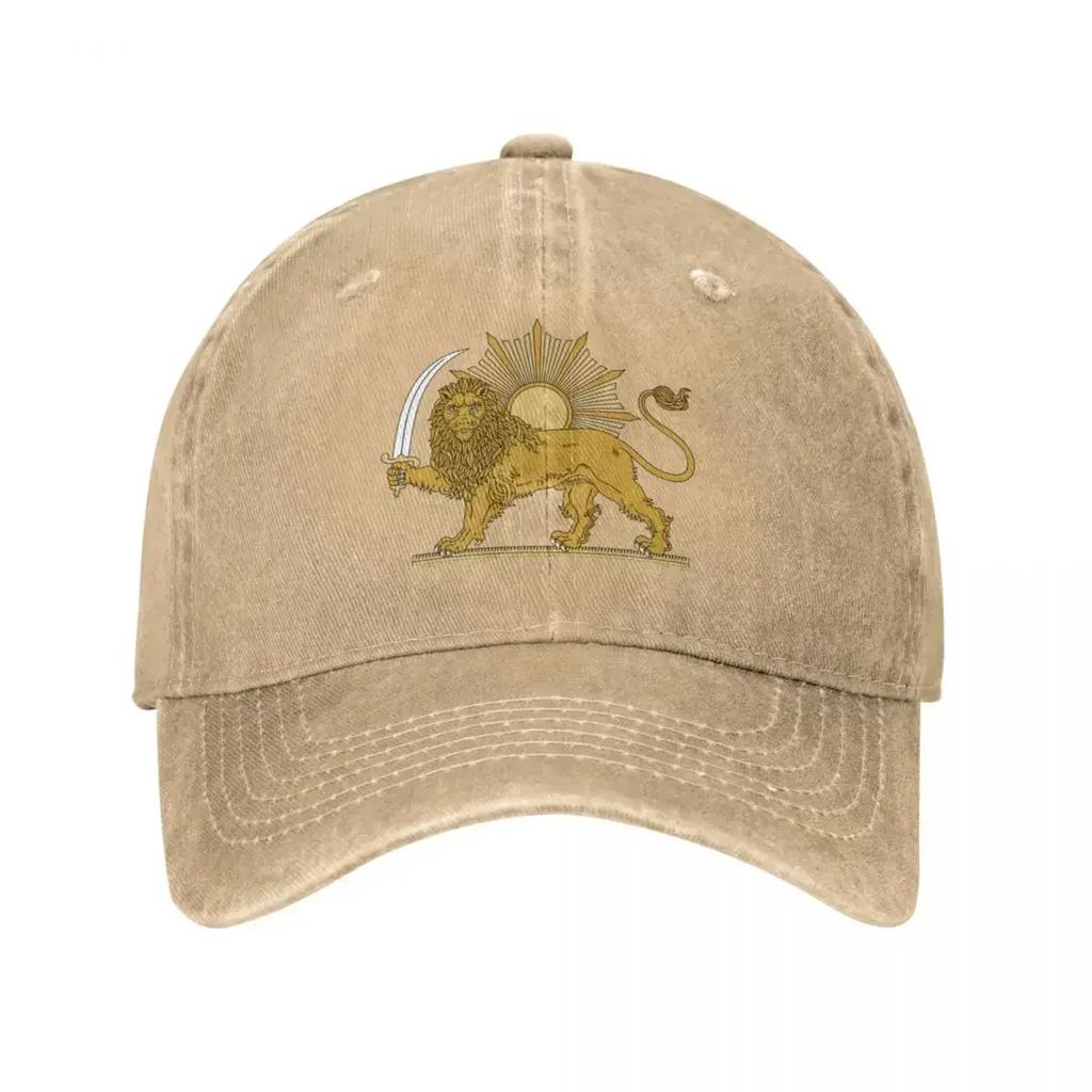 Persian Lion and Sun Pride Baseball Cap Luxury Man Hat Golf Hat Luxury Woman Cap Men'S