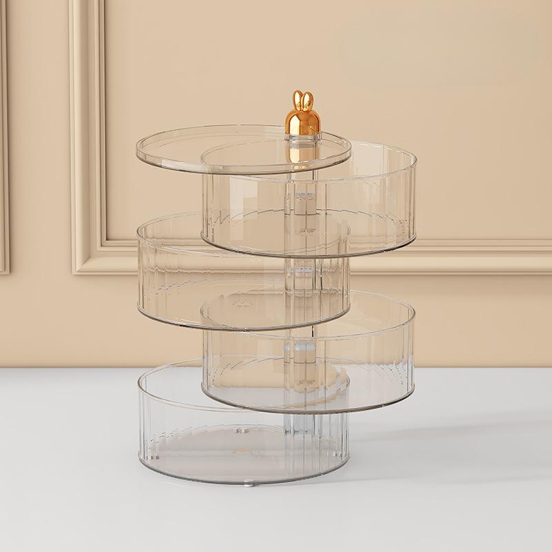 New Year's Home Living Room Candy Box High-end Light Luxury Transparent Dried Fruit Plate New Year's Nut Snack Storage Box