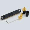 Guyker Tune O Matic Roller Steg Gitarrenbrücke Schwarz Gold Farbe Für Lp Sg Gitarren