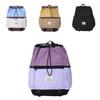 Nylon Drawstring Backpack For Kids With Casual Style And Curved Shoulder Straps For School Use