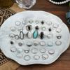 39pcs Bohemian Vintage Style Ring Set - Mixed With Simulated Diamond & Crystal, Suitable For Daily Fashion And Festival Nights (No Box)