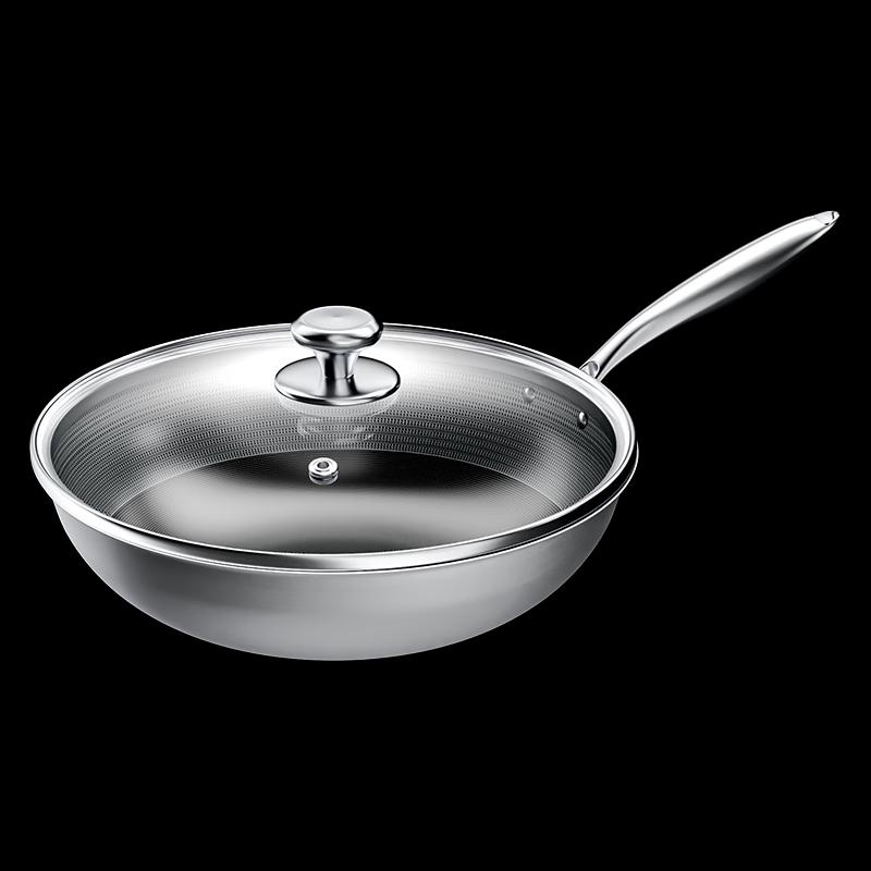 Джин Саози 316 Нержавеющая сталь Сотовый Антипригарный Вок