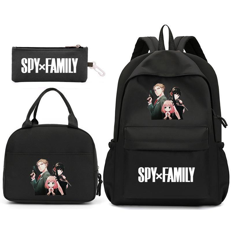 School Season Spy Playhouse Printed Backpack Pencil Bag Shoulder Bag Leisure Primary And Secondary School Students Schoolbag