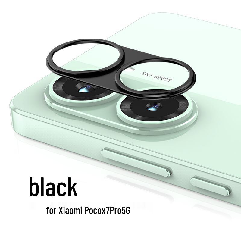 

Защитная пленка для объектива камеры Xiaomi POCO X7 Pro и металлическая наклейка Bare