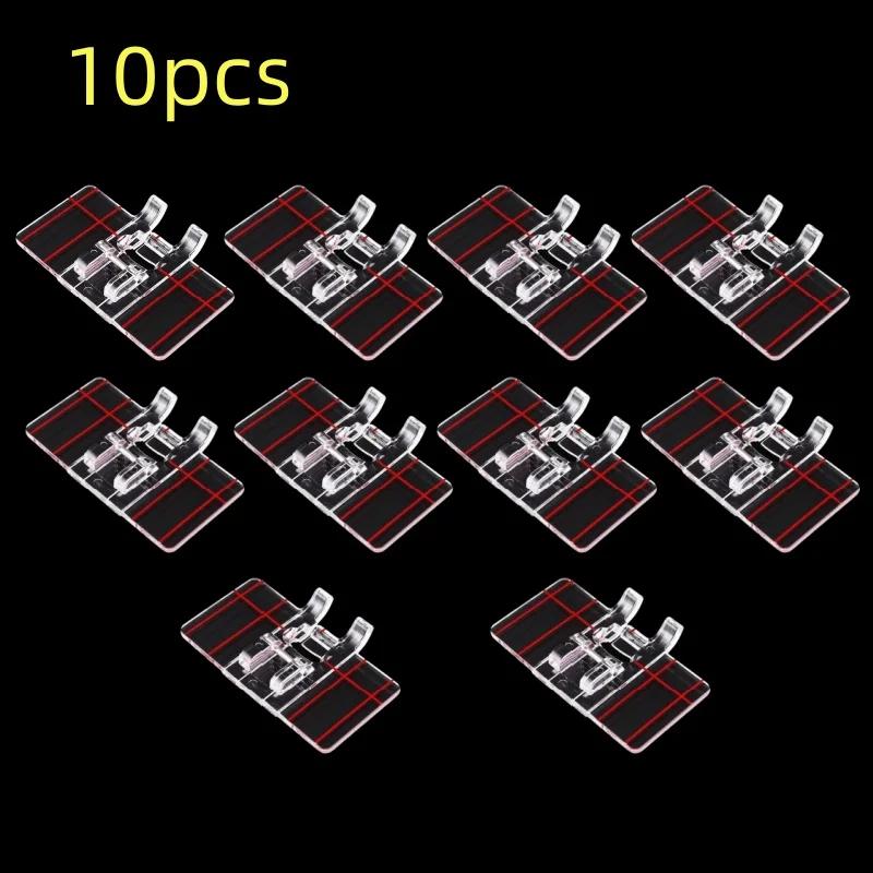 Plastic Clear Parallel Stitch tool Foot Presser Guide Foot Domestic Sewing Machine accessories