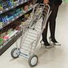 Foldable Shopping Cart with Wheels - Portable Collapsible Grocery Trolley, Heavy-Duty Fold Up Utility Wagon for Market, Laundry