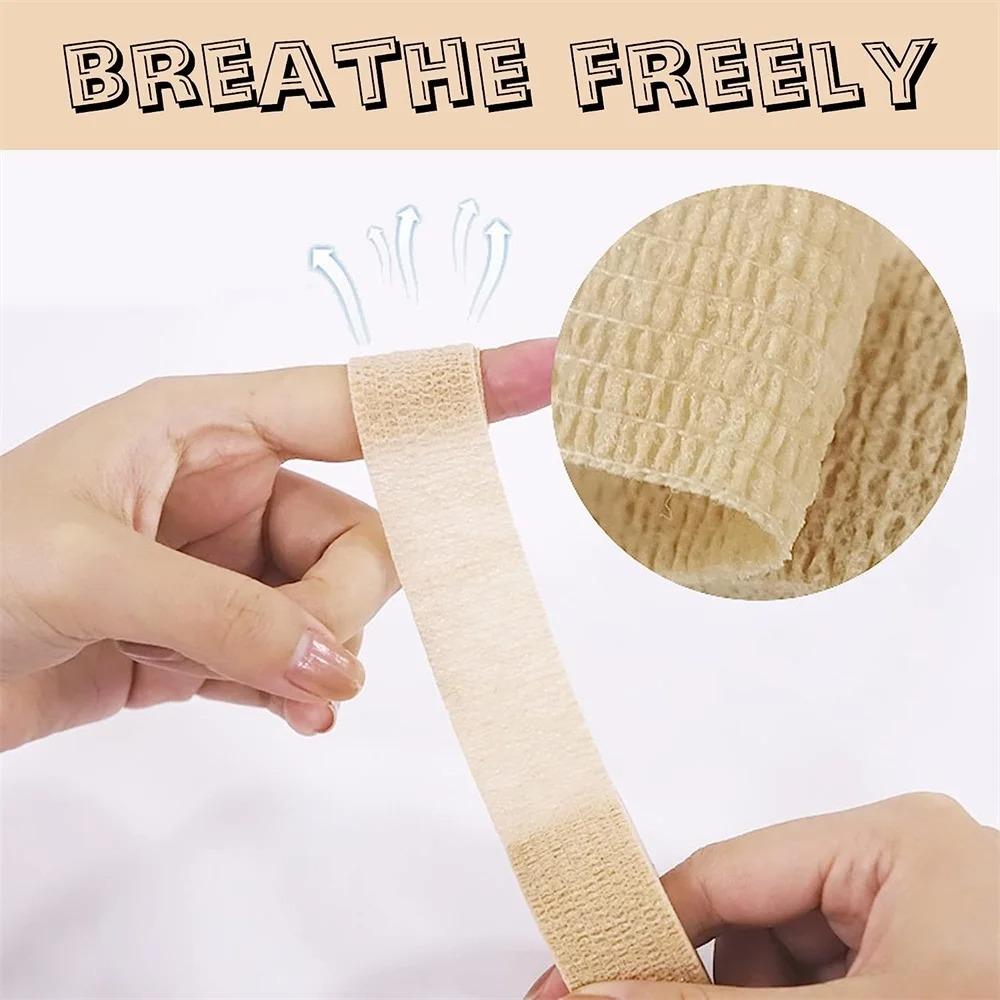 12 Pack Self Adhesive Bandage Wrap, Stretch Self Adherent Tape for Sports, Finger, Wrist, Ankle, Cohesive Bandages(1 Inch x 5 Yards/Roll)