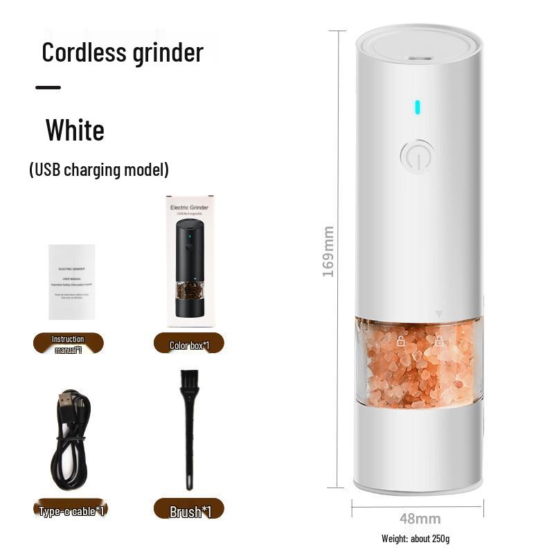 Automatic Electric Pepper Mill and Spice Grinder Bottle