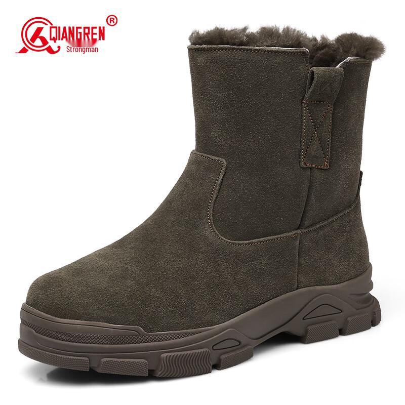 Strongman Men s Wool Lined Outdoor Winter Snow Boots 39