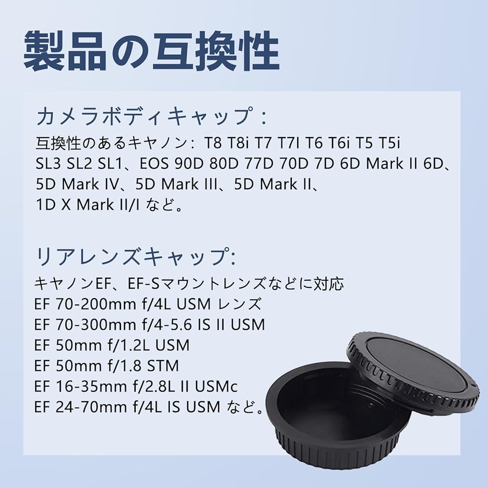 Lens Caps Canon EOS Series Compatible Canon Lens Caps Compatible EF EF-S Mount Lens Rear Caps EOS...