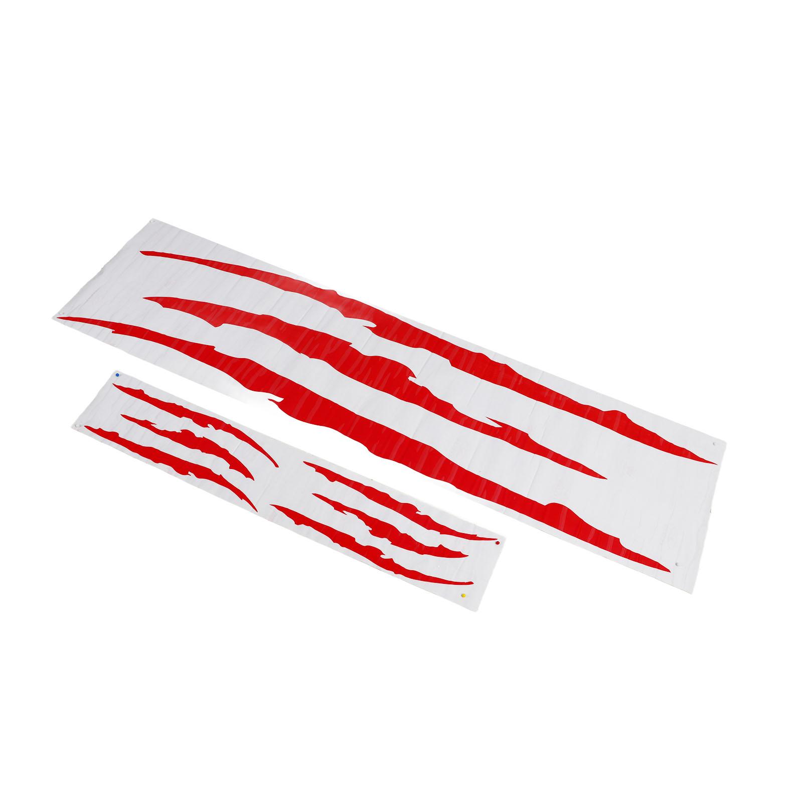 

2 шт. Наклейка на капот автомобиля в стиле следов когтей, универсальная декаль на капот двигателя для автомобиля, красная красный