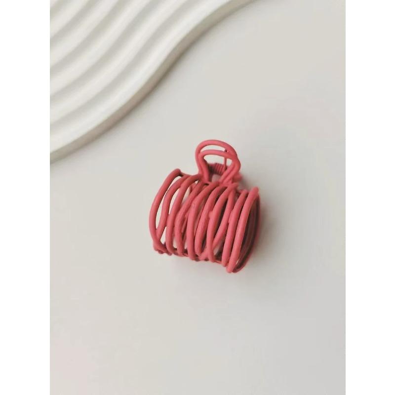 

4 Pcs Women s Dopamine Alloy Striped Back Of The Head Clip Hair Accessory Suitable For High Ponytail Use