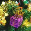 Wholesale Colorful Mini Gift Box Xmas Tree Hanging Pendants Square Foam Boxes Christmas New Year Party Ornaments Home Decoration