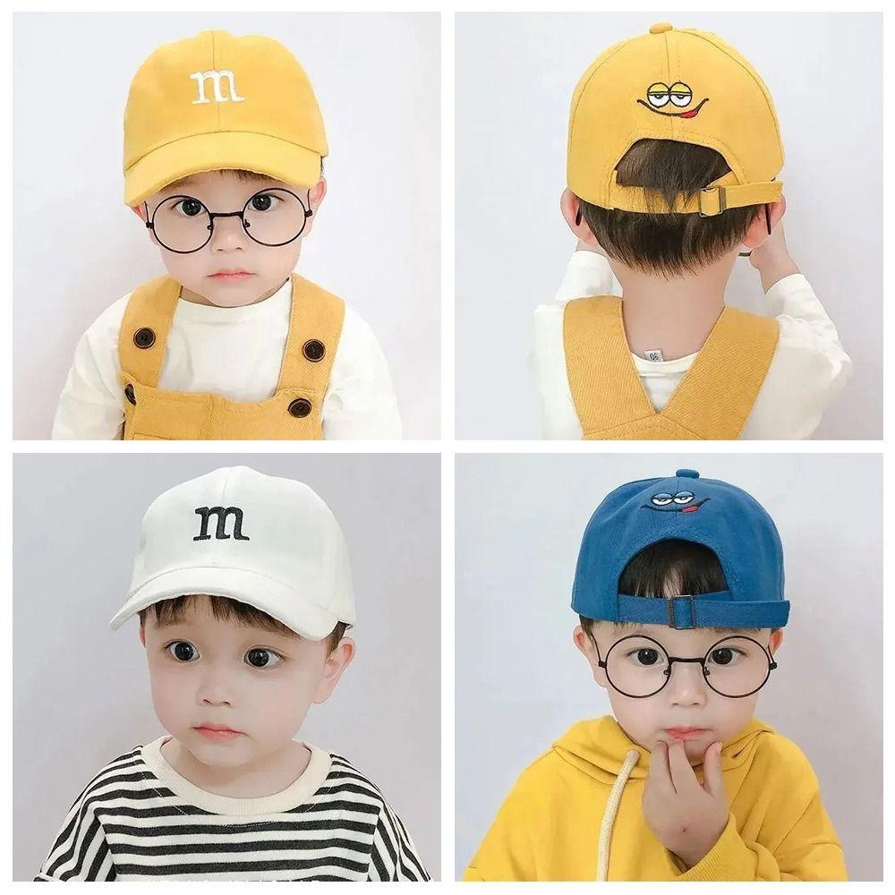 Embroidered Children's Hats Adjustable Hip Hop New Fashion Sunscreen Baby Hat  Girls Boy