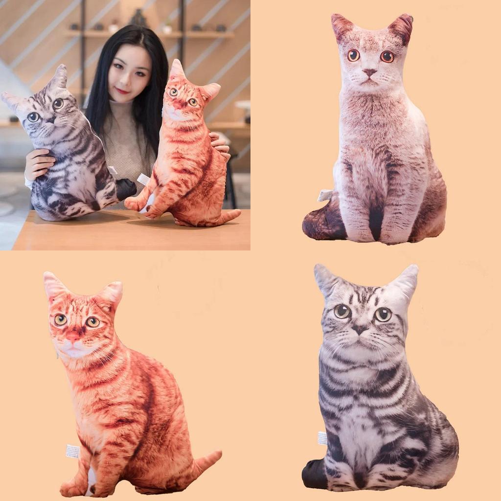 Cat Simulation 3d Plush Stuffed Toy Animal Doll Room Decoration Birthday Gift