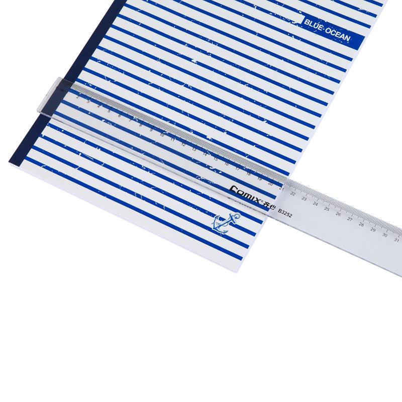 Qixin B3252 40CM Transparent Precision Scale Ruler for Study, Office, and Exam.