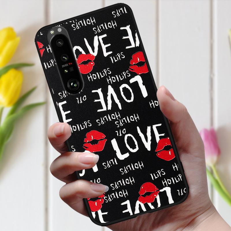 3D Emboss Flower Case For Sony Xperia 10 III Cover Cute Relief Case For Sony Xperia 1 III 5 III 10III Phone Case Coque Fashion