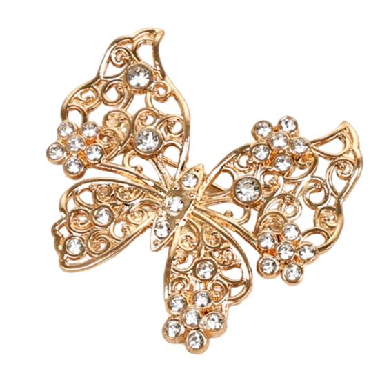 Non-fading Butterfly Brooch Rhinestone for Women, Shape Lapel Pin Lightweight Clip, Sweater Cardigan Coat Suit Scarf Jewelry Accessories