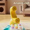 Tartaruga Musicale Strisciante Giocattoli per Bambini Telefono Giocattolo Interattivo per Bambini con Luci Musicali Giocattoli Educativi per l'Apprendimento Precoce per Bambini