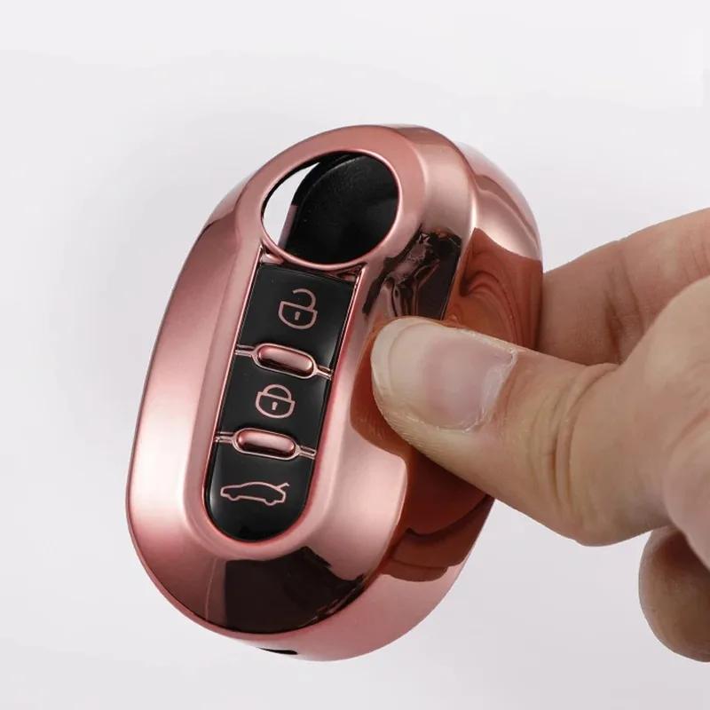 3 Buttons Tpu Car Flip Key Case Cover For Fiat Ducato 500 500L Panda Grande Punto Lancia Musa Auto Shell Fob Key Cover Key Shell