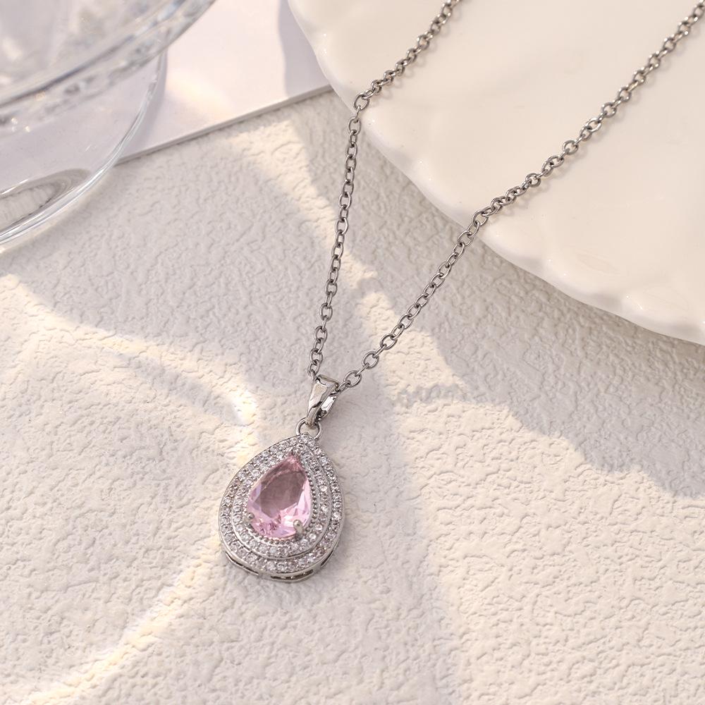 Women's Luxury Titanium Steel Pendant Clavicle & Long Sweater Necklace - Niche Design