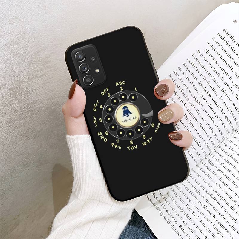 Retro Style Rotary Dial Phone Case For Samsung Galaxy A02 A12 A21 A22 A32 A41 A42 A51 A71 A72 Shell