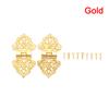 2Pcs Zinc Alloy Hollow Flower Decorative Hinges Furniture Hardware DIY Box Metal Cabinet Door for Wooden