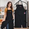 Washable Full Coverage Pottery Apron 3 Pockets Gardening Pinafore Split Leg Apron Cotton Canvas