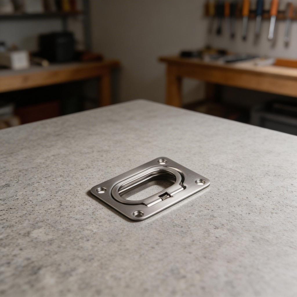 Easy Install Stainless Steel Flush Hatch Handle for Various Marine Uses