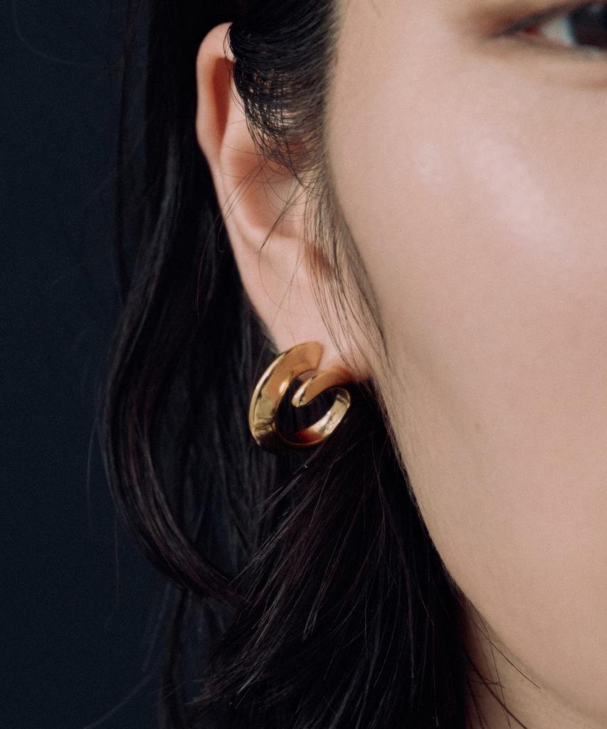 Novice Tokyo Curl Pierce [Stainless] / Gold