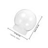 15Pcs Snow Globe Accessories Clear Plastic DIY Snow Globes Replacement Parts Winter Craft Kit Snowglobe Snowglobes