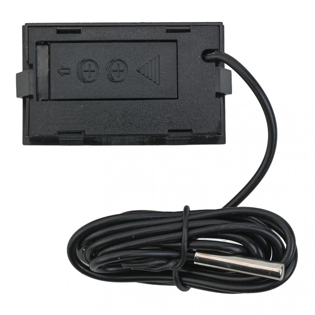 Elektronisches Langthermometer Digital mit Sonde 1m - 5m Schwarzes Kabel TPM-10