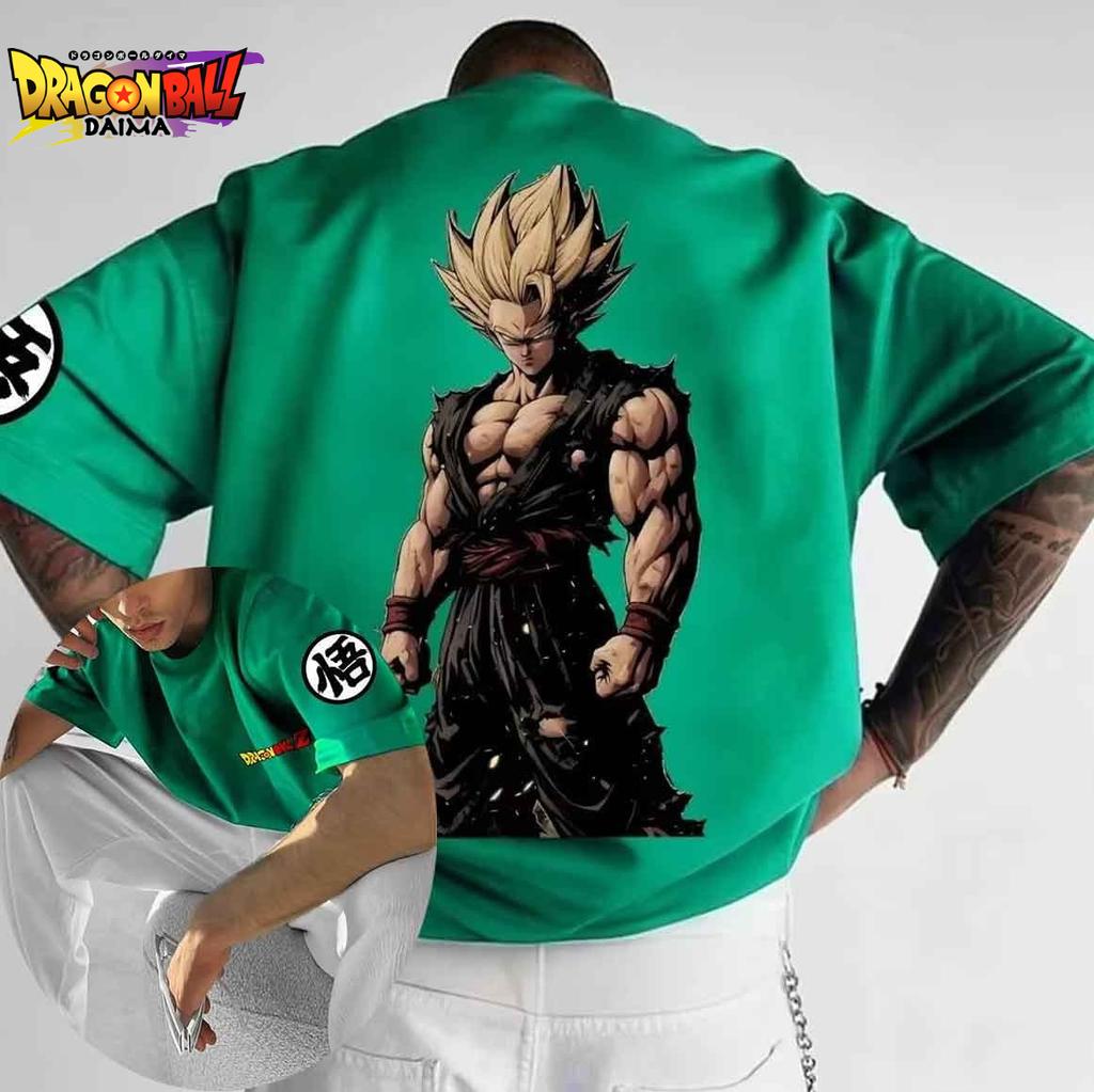 Dragon Ball Print Graphic T Shirts Man Summer Y2k Clothes Cotton Casual Oversized Short Sleeve Tee Streetwear Tops Anime Cosplay
