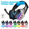 KOTION EACH V-1 Gaming Headset RGB Light Wired Computer Headphone with Adapter Cable