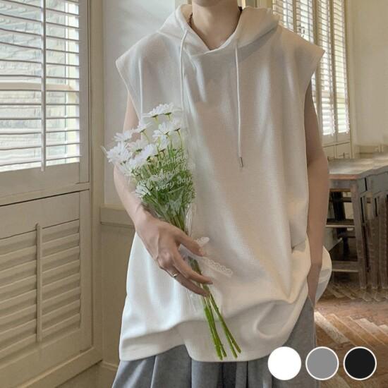 Limid Men S baSic SleeveleSS Hooded overSized Hoodie dmS Sha Q4767489