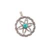 Blue Turquoise Gemstone 925 Sterling Silver Jewelry Handmade Pretty Pendant1.48" CP-29-29