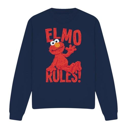 Sesame Street Unisex Adult Rules Elmo Sweatshirt